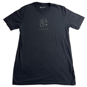 Under Armour Black Curry Graphic Short Sleeve T-Shirt Tee Loose Men Small